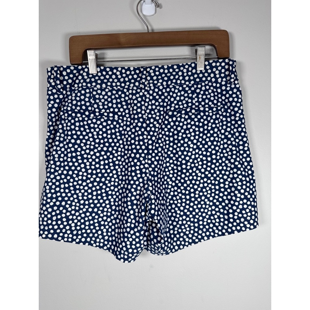 Spanx Sunshine Shorts Women Large Navy White Polka Dot Stretch Activewear Golf - Picture 4 of 7